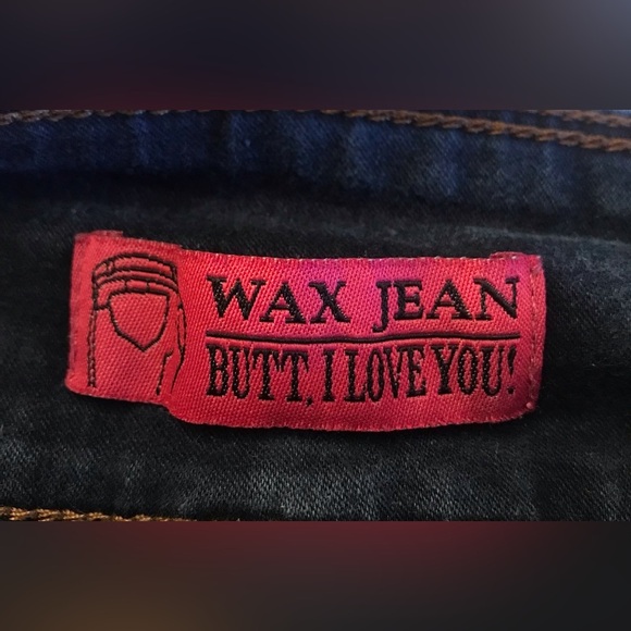 Wax Jean Butt I Love You Cuffed Capri Jeans Junior Size 13 - Picture 7 of 8